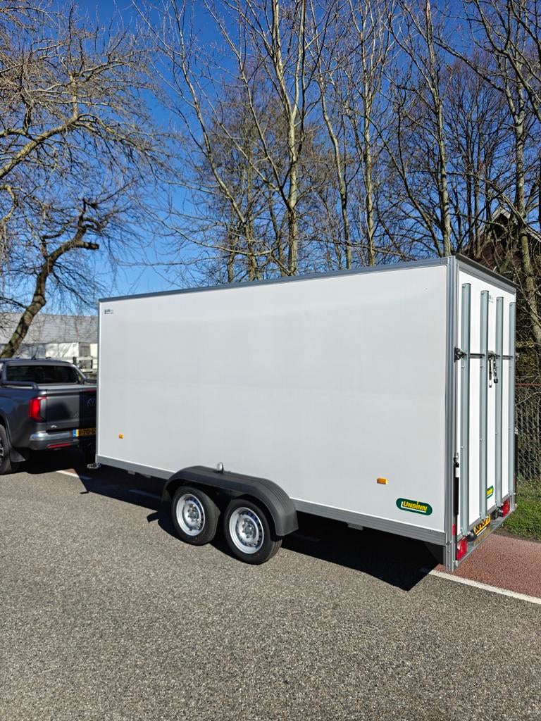Demo Unsinn gesloten aanhanger met laadklep, Ophalen of Verzenden, Zo goed als nieuw