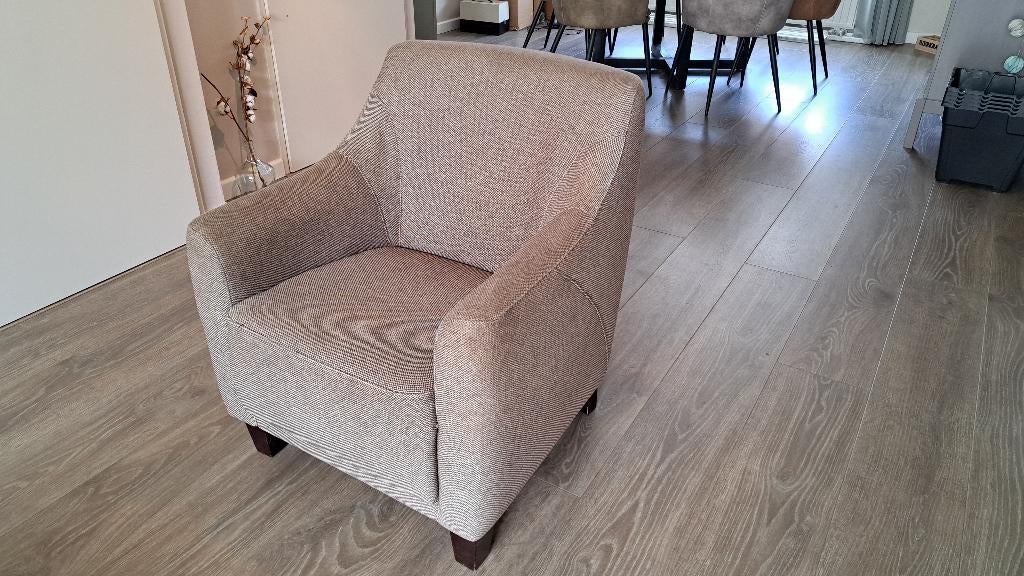 Fauteuils te koop, 1 gebruikt en 1 nieuw, Ophalen, 75 tot 100 cm, Stof, 50 tot 75 cm