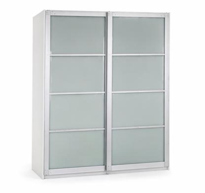 IKEA PAX kast met 2 glazen schuifdeuren ca. 236 x 200 x 60cm, Huis en Inrichting, Ophalen, Met deur(en), Gebruikt, 150 tot 200 cm
