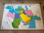 Schoolplaat Midden-Oosten, Antiek en Kunst, Antiek | Schoolplaten, Ophalen, Aardrijkskunde