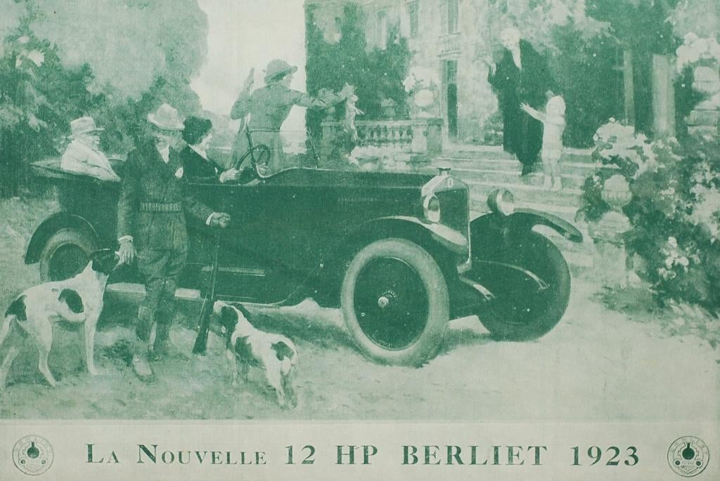 La Nouvelle 12 HP Berliet 1923 - Illustratie, Verzenden, Voor 1940, Zo goed als nieuw, Overige onderwerpen