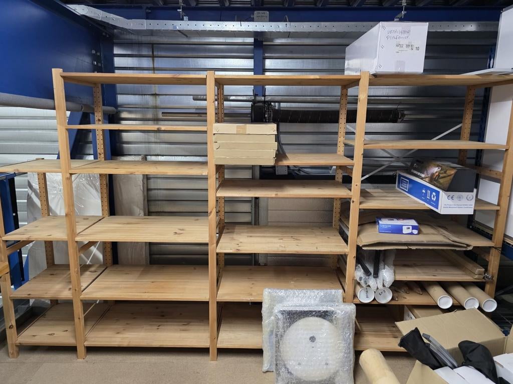 Ikea boekenrek Ivar, 50cm diep, Ophalen, Met plank(en), Gebruikt, 200 cm of meer