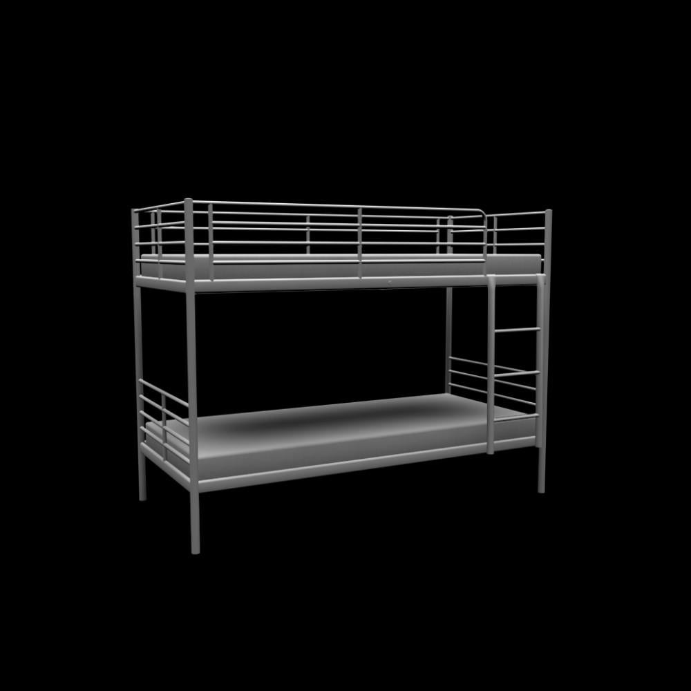 Ikea Trömso Stapelbed Antracietgrijs 90x200 cm, Ophalen, Zo goed als nieuw, Stapelbed