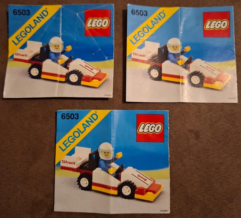Lego 6503   3x  Compleet/inclusief boekje, Ophalen, Gebruikt