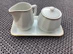 Melkkan en suikerpot setje - Porcelaine "Bistro", Overige typen, Ophalen of Verzenden, Zo goed als nieuw, Effen