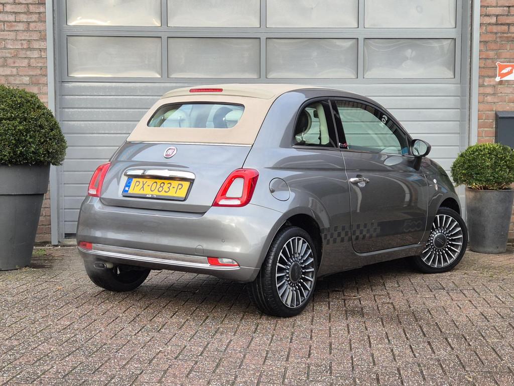 Fiat 500C 0.9 TwinAir Turbo Lounge Cabrio Cruise-Control, Auto's, Stof, Gebruikt, Cabriolet, Origineel Nederlands