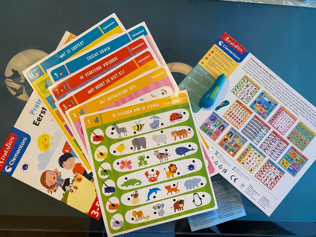 Clementoni Pratende Pen Eerste Opgaven, Ophalen, Zo goed als nieuw, Taal en Lezen, Met licht