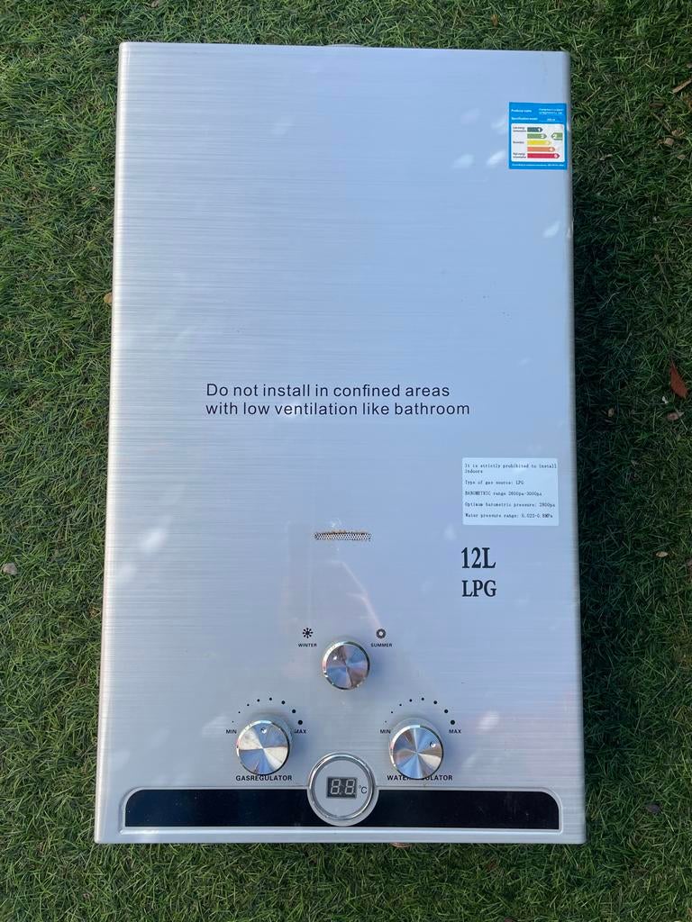 Propaan Geiser 12L - Ideaal voor Camping, Ophalen, Gebruikt, Geiser, Minder dan 20 liter