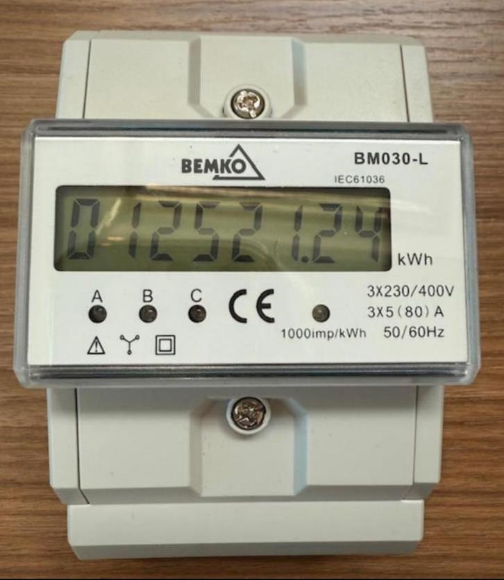 Digitale Bemko electra meter, Doe-het-zelf en Verbouw, Elektra en Kabels, Gebruikt, Overige typen, Verzenden