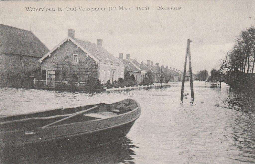 Ansichtkaart, Oud-Vossemeer, maart 1906   (2152), Verzenden, Voor 1920, Zeeland