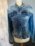 C&S Paris stretch spijkerjasje, maat ( L ), XL., Ophalen of Verzenden, Zo goed als nieuw, Maat 42/44 (L), Blauw