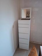 Ikea Malm ladekast met spiegel, 6 lades, Huis en Inrichting, Kasten | Ladekasten, 5 laden of meer, Ophalen, Zo goed als nieuw