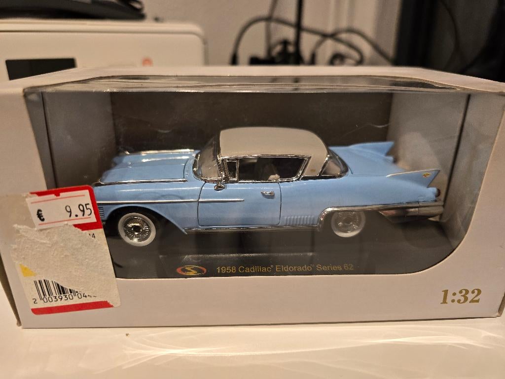 1958 cadillac Eldorado series 62 1/32, Ophalen of Verzenden, Zo goed als nieuw, Auto, Overige merken