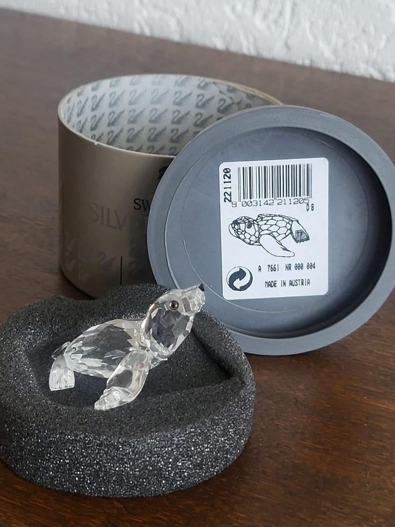 Swarovski Silver Crystal Baby Bever beeldje, Verzamelen, Swarovski, Ophalen of Verzenden