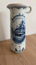 Delfts Blauw Handgeschilderde Kan - Radersalonboot, Antiek en Kunst, Ophalen of Verzenden