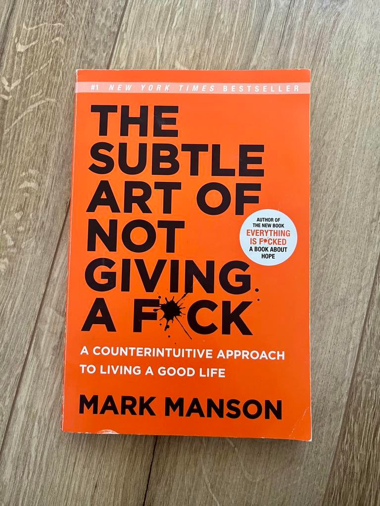 The Subtle Art of not giving a F*ck, Ophalen of Verzenden, Zo goed als nieuw