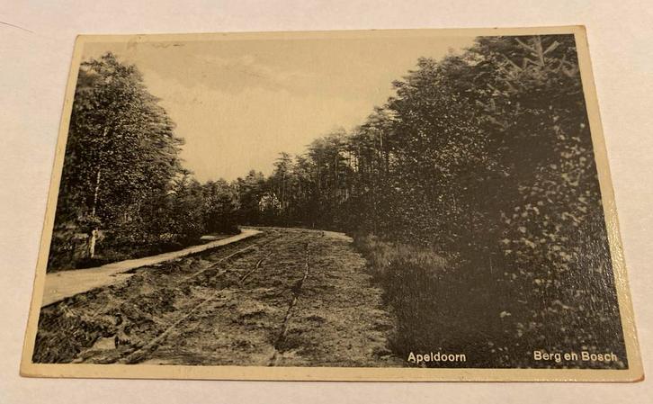 1937 Ansichtkaart Apeldoorn Berg en Bosch, Verzamelen, Ansichtkaarten | Nederland, Gelopen, Gelderland, 1920 tot 1940, Ophalen of Verzenden