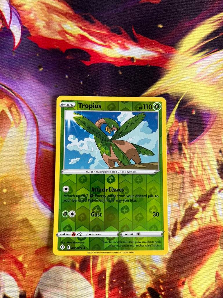 Tropius SHF 005/072 reverse holo, Ophalen of Verzenden, Zo goed als nieuw
