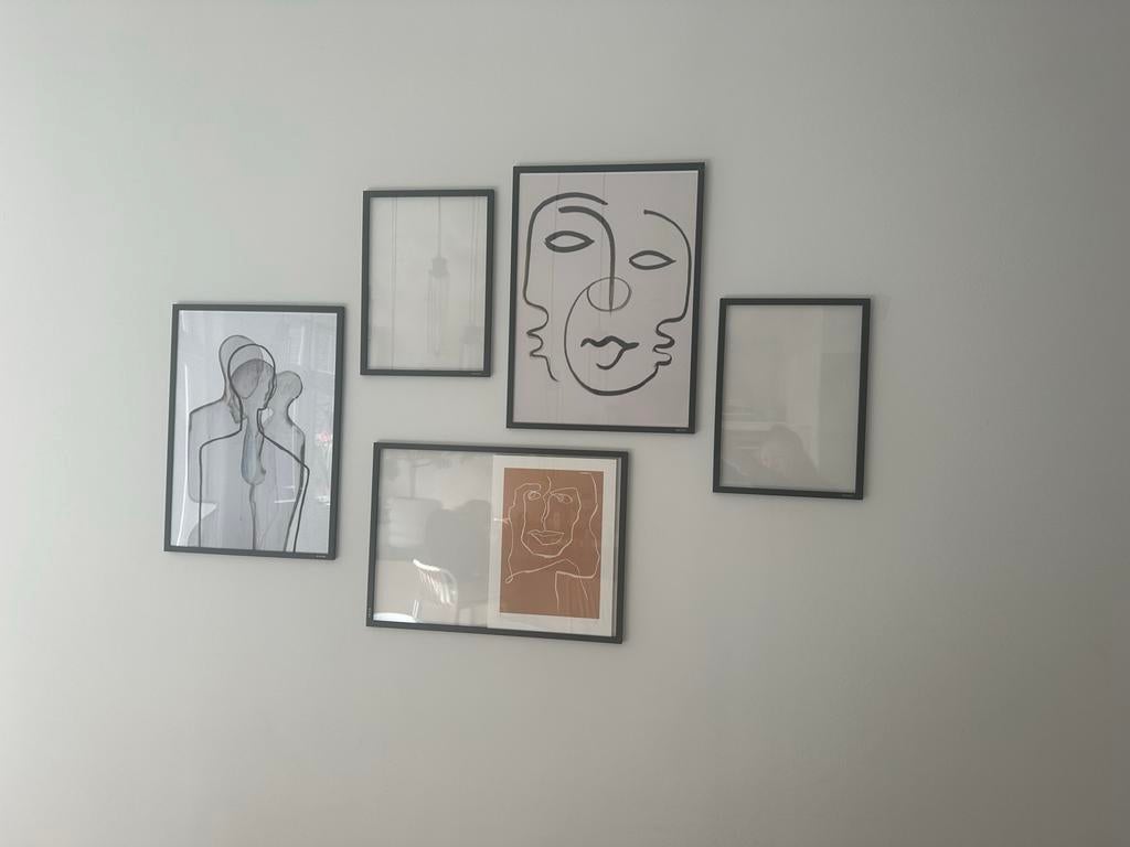 Moebe schilderij lijsten, Huis en Inrichting, Woonaccessoires | Lijsten, Gebruikt, Minder dan 50 cm, Metaal of Aluminium, Ophalen of Verzenden