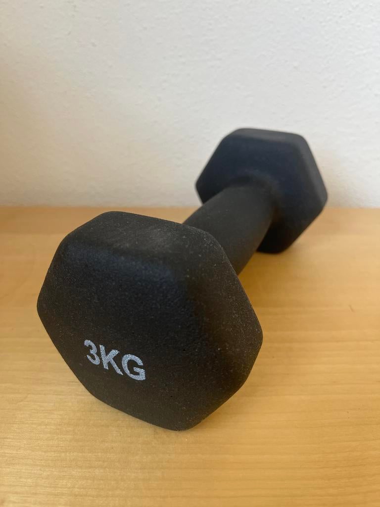 Dumbbell 3KG - Ideaal voor thuisworkouts, Sport en Fitness, Fitnessmaterialen, Ophalen, Zo goed als nieuw, Armen, Dumbbell