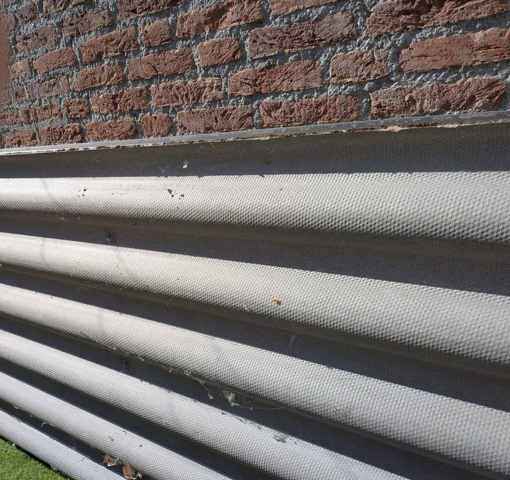 Degelijke zware golfplaten 3m x 1.10m - geen asbest, Overige materialen, Gebruikt, Ophalen of Verzenden, 15 m² of meer