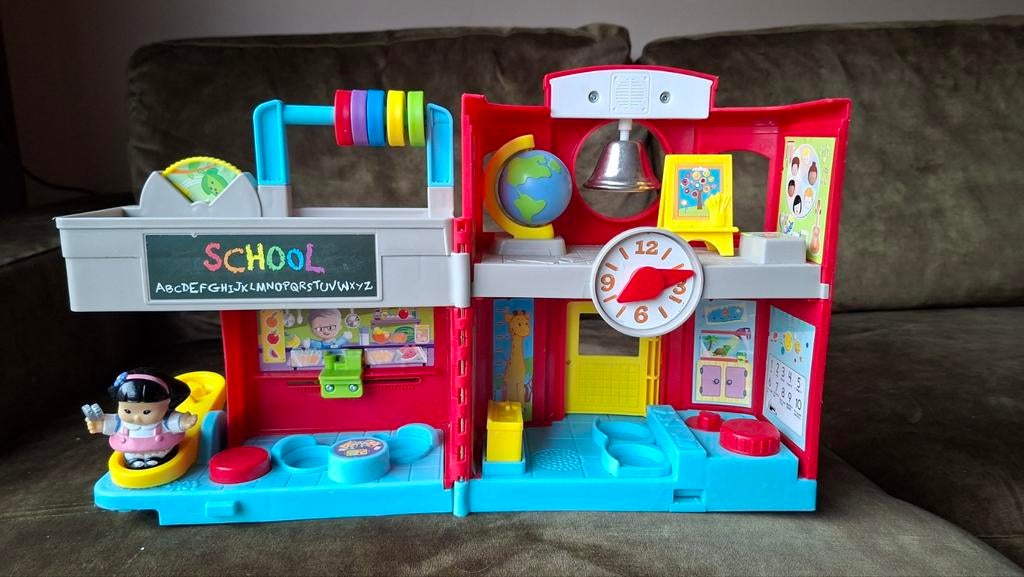 Fisher price Little People voertuigen en schooltje, Kinderen en Baby's, Speelgoed | Fisher-Price, Ophalen of Verzenden, Speelset