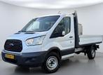 Ford Transit 350 2.2 TDCI Open Laadbak Pick-Up Maxi 3-Zits 2, Auto's, Bestelauto's, Euro 5, Gebruikt, Zwart, 4 cilinders