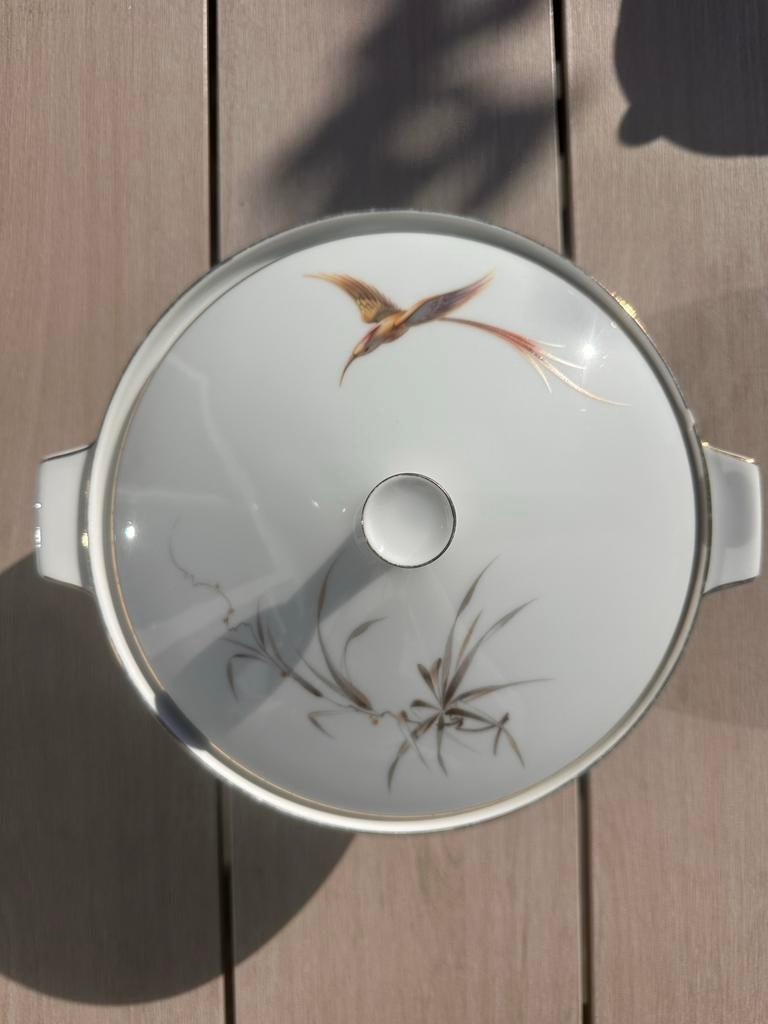 Antieke Heinrich Bavaria "Anmut" Soepterrine Paradijsvogel, Antiek en Kunst, Ophalen of Verzenden