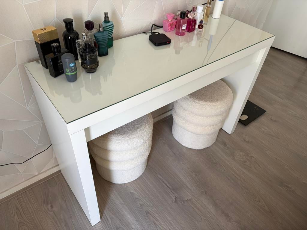 Malm toilettafel, Huis en Inrichting, Ophalen, Zo goed als nieuw, 100 tot 150 cm, Minder dan 100 cm