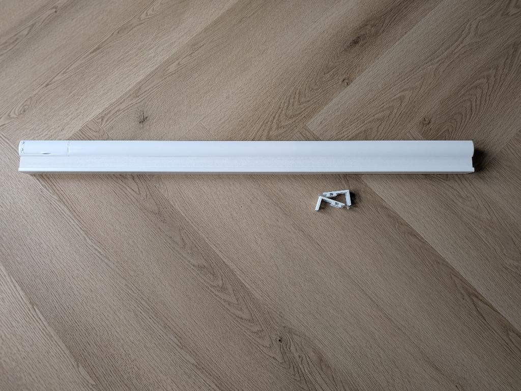 ikea praktlysing zigbee elektrisch rolgordijn met accu, Ophalen, 100 tot 150 cm, Wit, Zo goed als nieuw