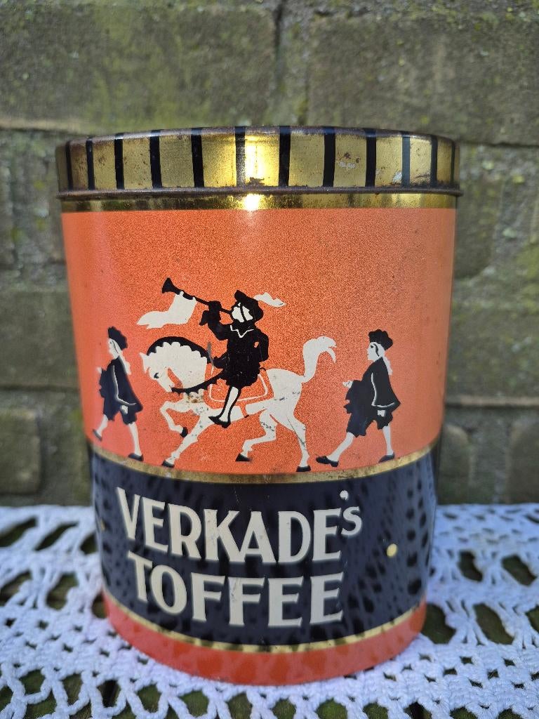 Verkade Toffee blik, Ophalen of Verzenden, Gebruikt
