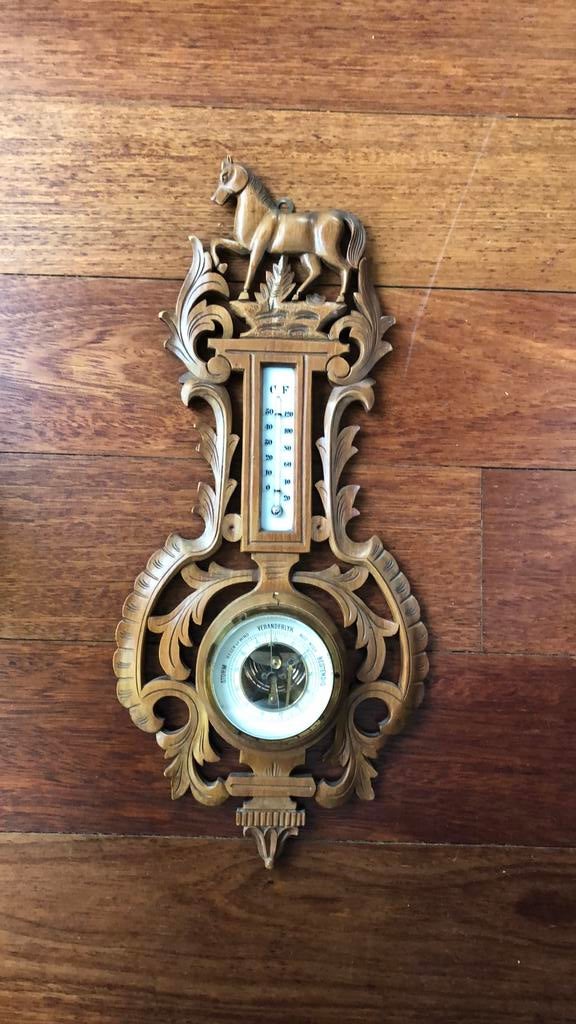 Antieke barometer, minimaal 60 jaar oud, Audio, Tv en Foto, Weerstations en Barometers, Ophalen of Verzenden, Gebruikt, Barometer