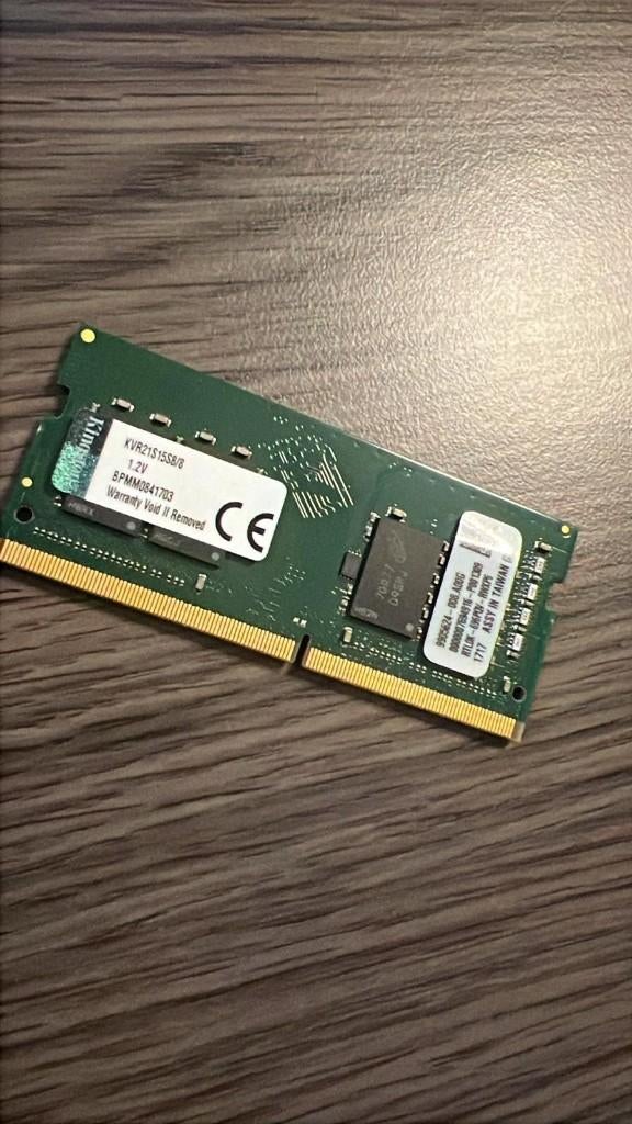 1x Kingston DDR4 8GB KVR21S15S8/8 Value RAM SODIMM 2133MT, DDR4, 8 GB, Ophalen of Verzenden, Zo goed als nieuw