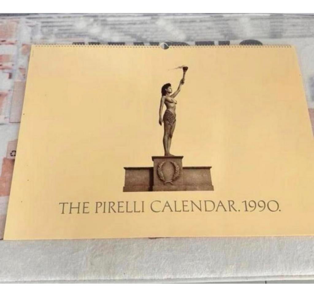 Grote Vintage Pirelli-kalender 1990 calendar groot 20e eeuw, Diversen, Kalenders, Ophalen of Verzenden, Zo goed als nieuw, H, H