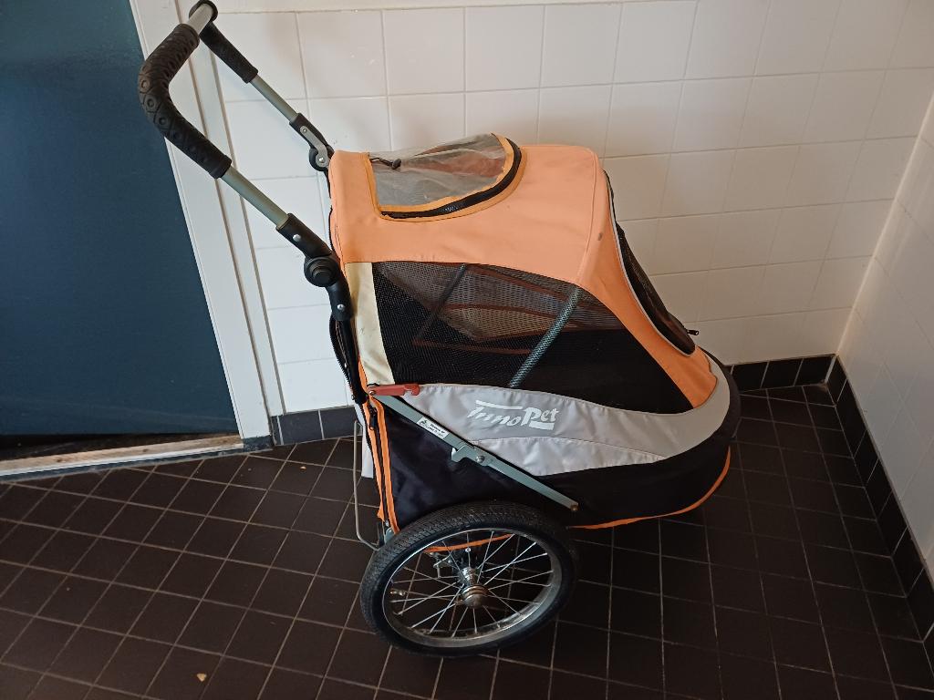Hondenfietskar, Ophalen, Gebruikt