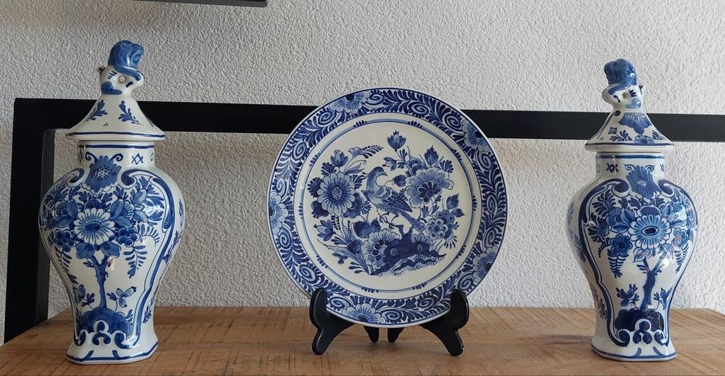 Delfts blauwe set van de Porceleyne fles, Antiek en Kunst, Ophalen of Verzenden
