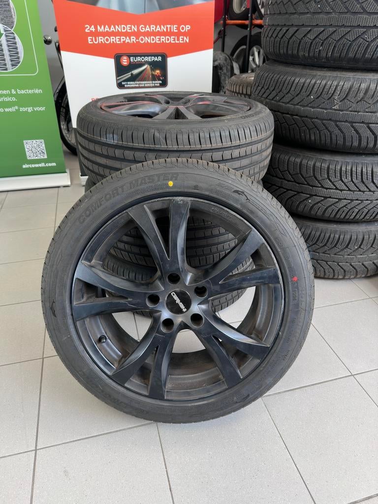 Renault Mégane velgenset (zomerbanden), Ophalen, 19 inch, Zomerbanden, Banden en Velgen