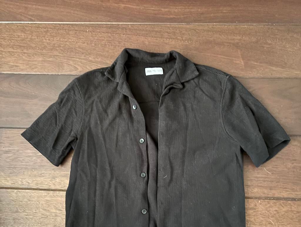 ZARA zwarte blouse maat S, Kleding | Heren, Ophalen of Verzenden, Zo goed als nieuw, Maat 48/50 (M), Zwart