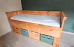 1-persoons Kajuitbed met lattenbodem en fruitkistjes, Ophalen, 90 cm, Eenpersoons, 200 cm
