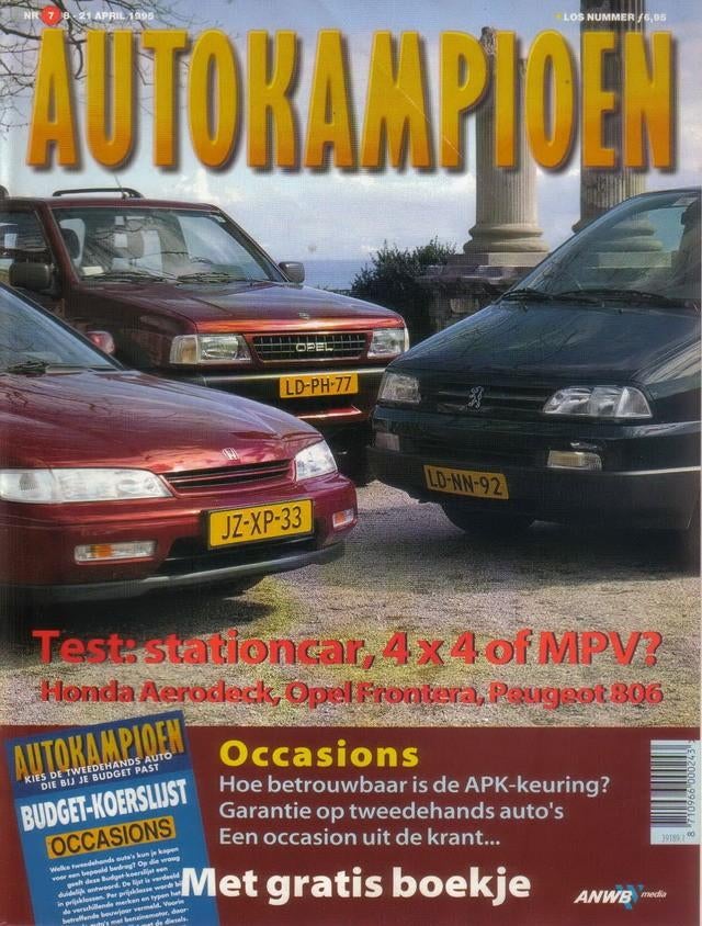 Autokampioen 7 1995 : Daf 66 Marathon Coupe - Peugeot 806 ST, Ophalen of Verzenden, Gelezen, Algemeen