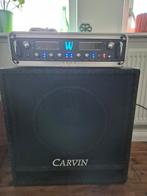 Warwick quad VI basversterker met Carvin 15 inch, Ophalen, Gebruikt, Basgitaar, 100 watt of meer