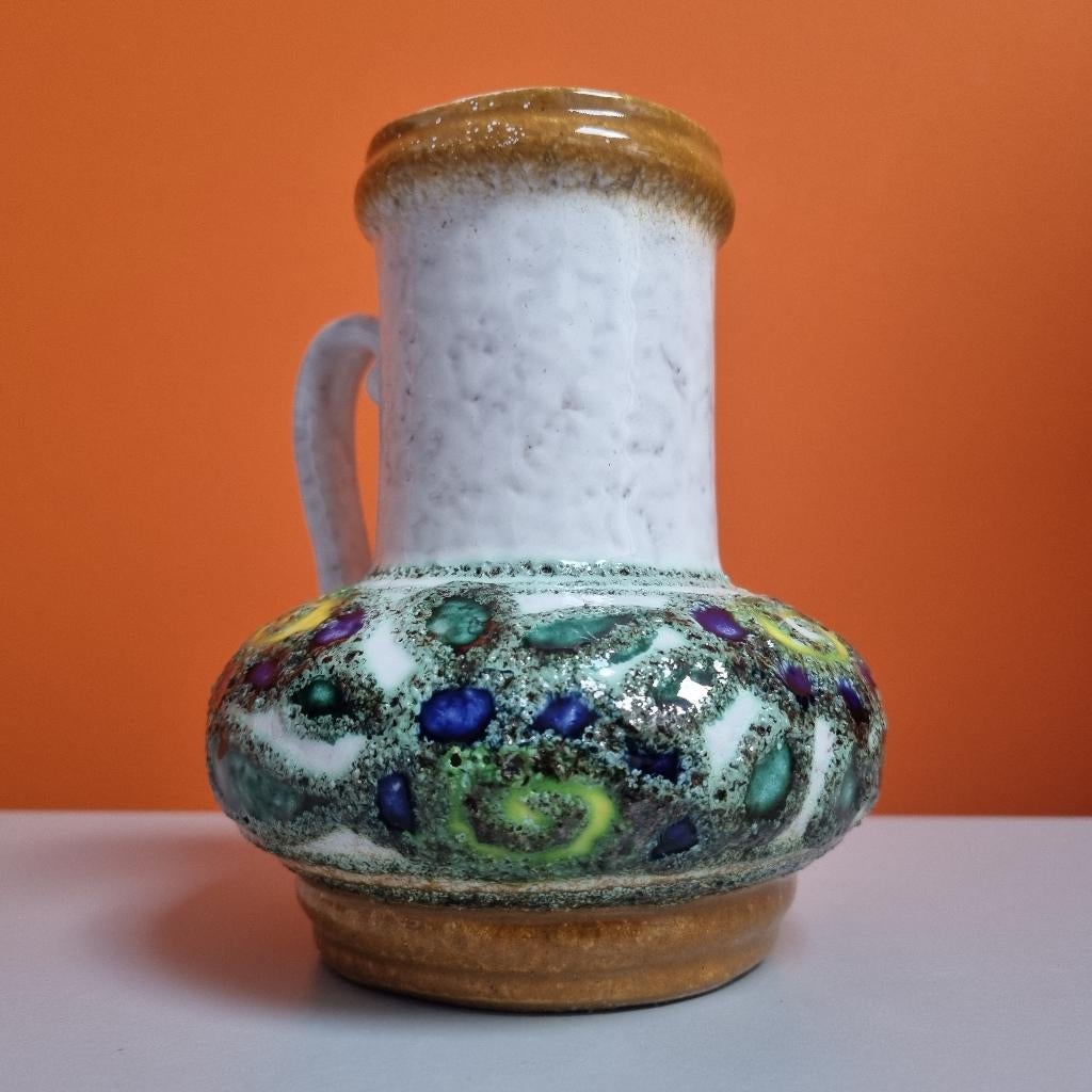 retro vintage keramiek vaas Strehla Germany GDR 70s, Antiek en Kunst, Ophalen of Verzenden