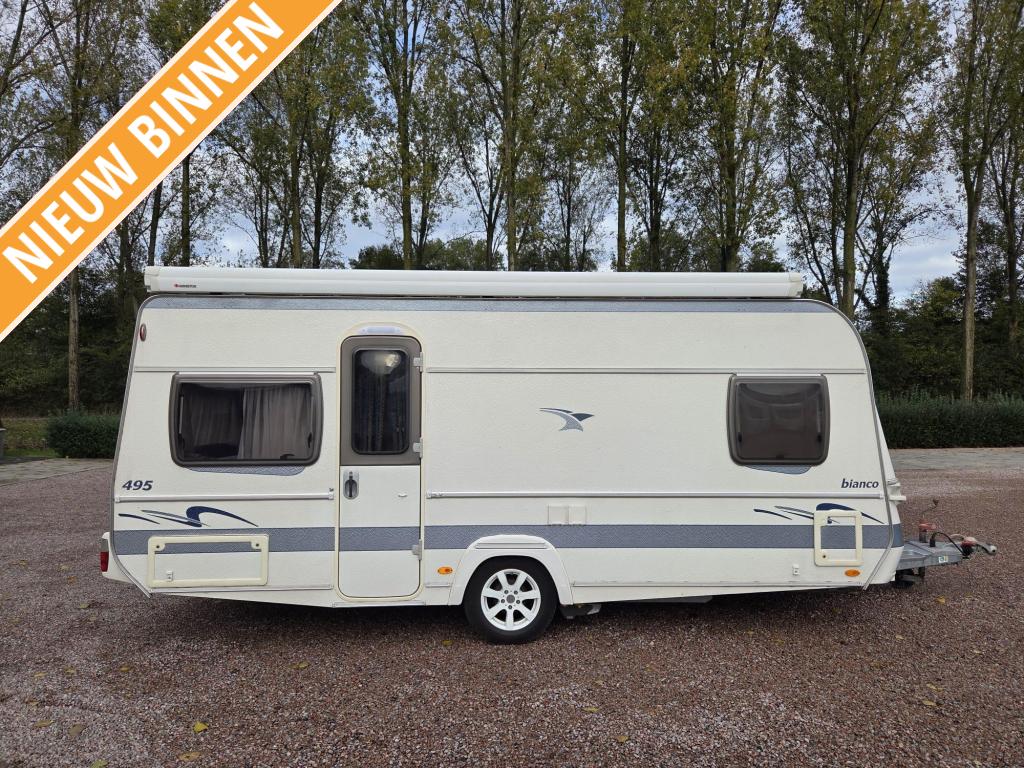 Fendt Bianco Classico 495 SFB, Caravans en Kamperen, Caravans, Bedrijf, tot en met 4, 1000 - 1250 kg, Rondzit, Fendt, Frans bed