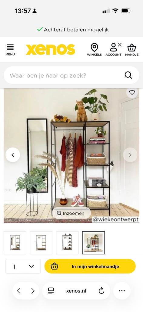 Vakkenkast xenos, Ophalen, Gebruikt