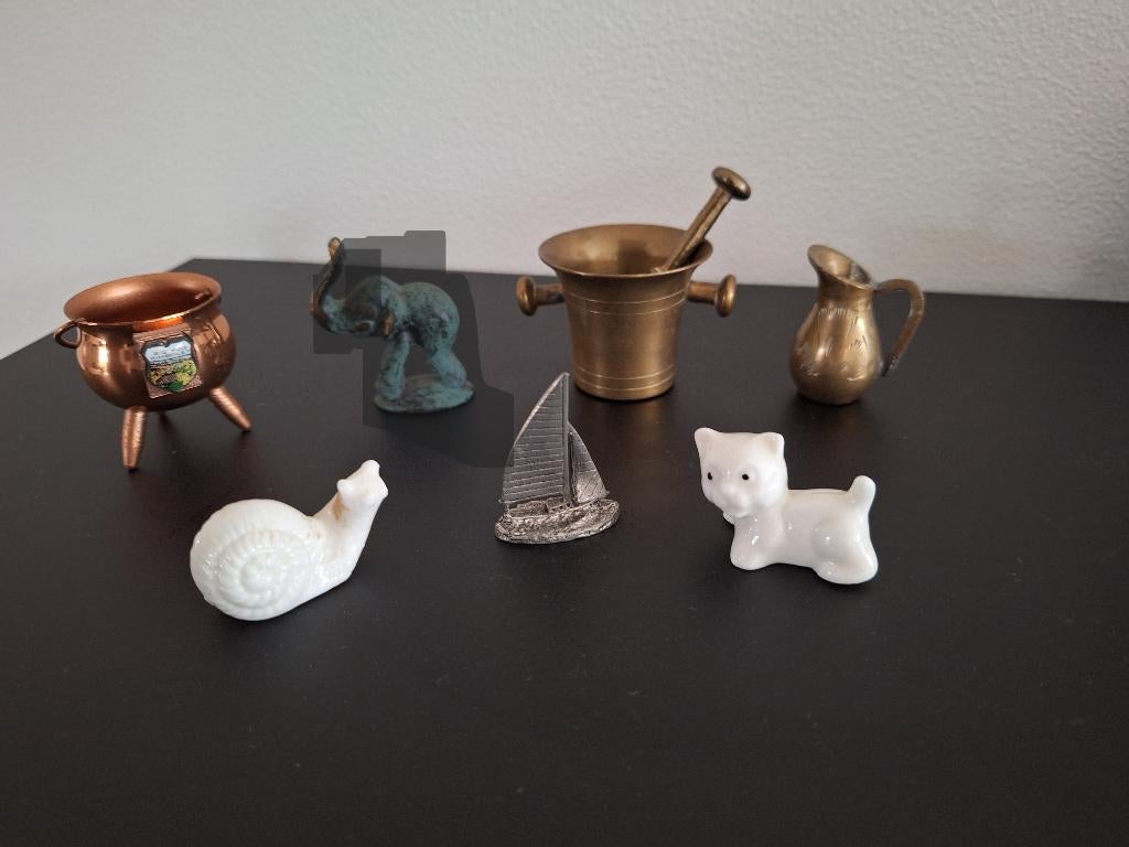 miniaturen voor letterbak, Antiek en Kunst, Curiosa en Brocante, Ophalen of Verzenden