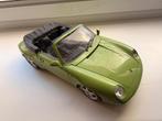 Bburago Porsche 911 Carrera Cabrio 1993 Groen schaal 1:18, Ophalen, Zo goed als nieuw, Auto, Bburago