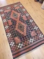 Handgeweven oosterse wollen kelim 198x97, Info@SlatsAntiek.nl, Vof Slats Antiek, 150 tot 200 cm, Rechthoekig