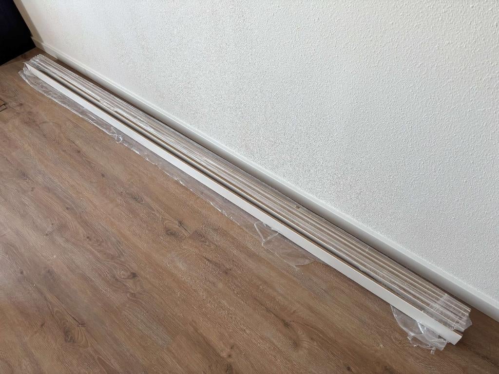 Plint vloer wit white 2600x60x14(mm), Ophalen, Nieuw, Mdf, 200 tot 250 cm