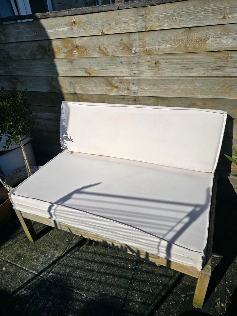 Kwantum palletkussens gebroken wit (120x90, 120x40), Ophalen, Gebruikt