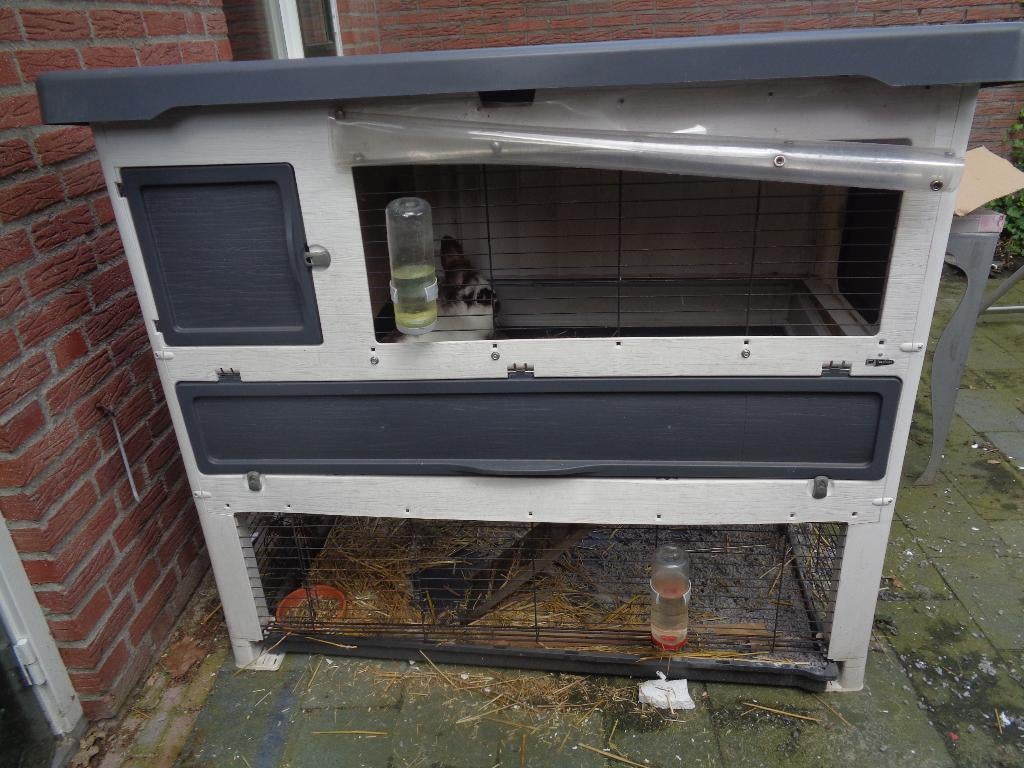 Ferplast konijnenhok met ren L 135 x B 72 x H 120 cm, Ophalen, 90 cm of meer, Konijn, Hok